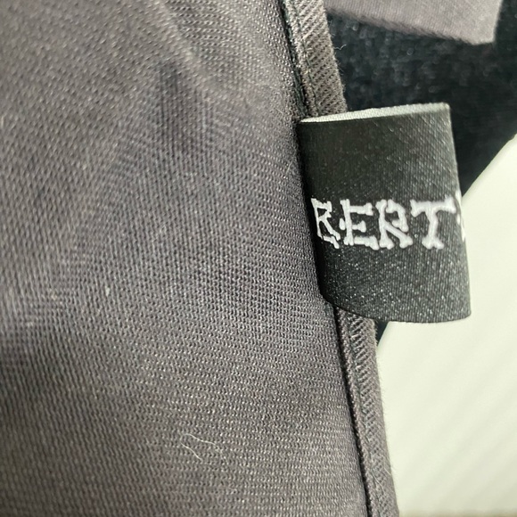 💔SOLD💔BERTHAUX Fix Me Netted Heart Apron Dress Ruffle Skirt Tie Waist Black Pink - Picture 11 of 12